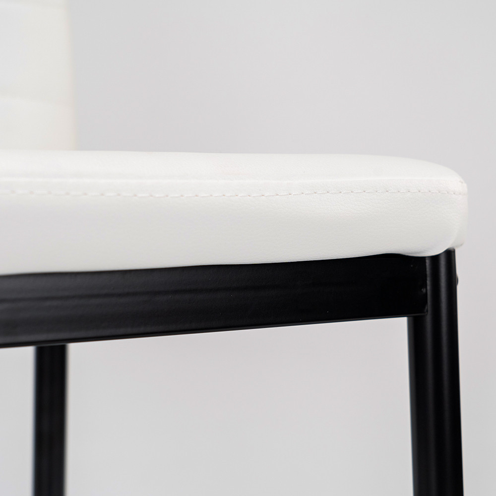 Leziter Scaun de masă Tino NOVA în alb și negru Mobalis Homvera