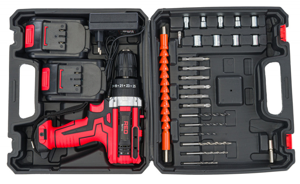 Red Technic Mașină de găurit/șurubelniță cu impact fără fir RTWA0076 Mobalis Homvera