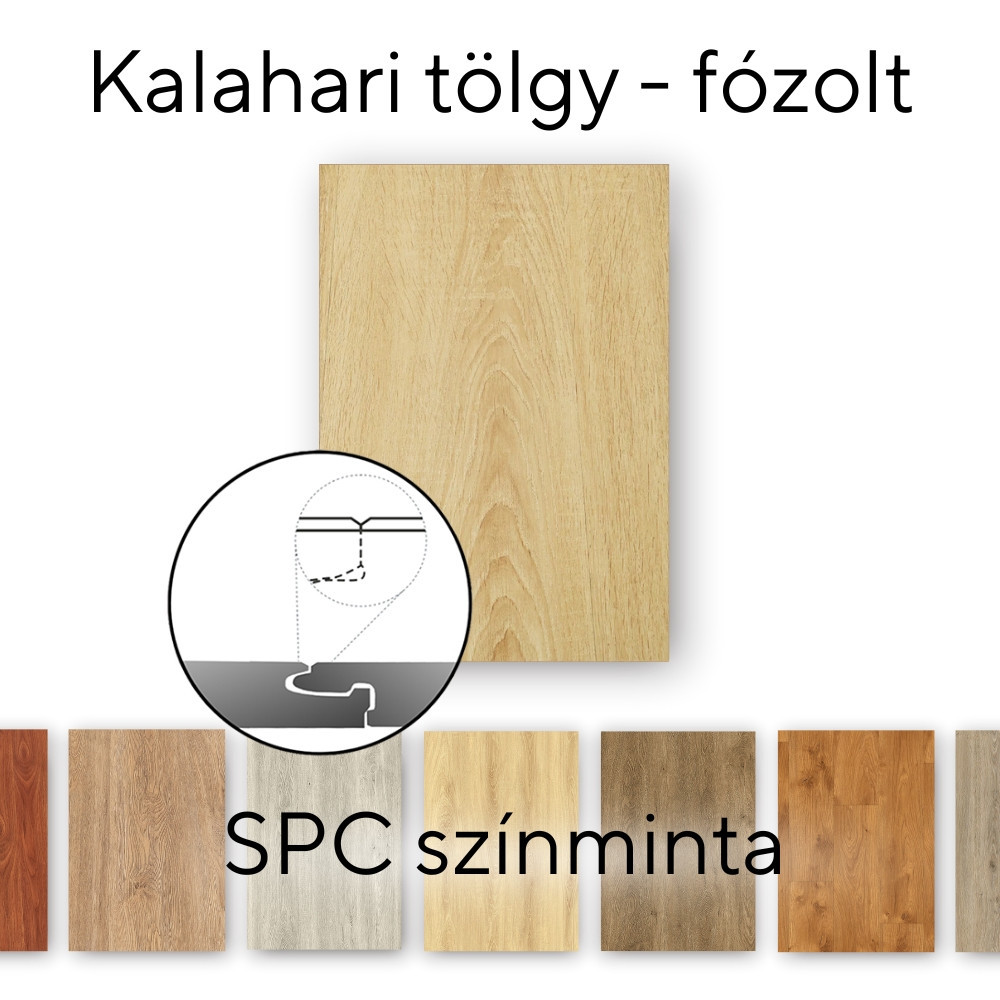 Leziter Pardoseală laminată Leziter Kalahari Oak, vinil SPC, mostră/bucată Mobalis Homvera