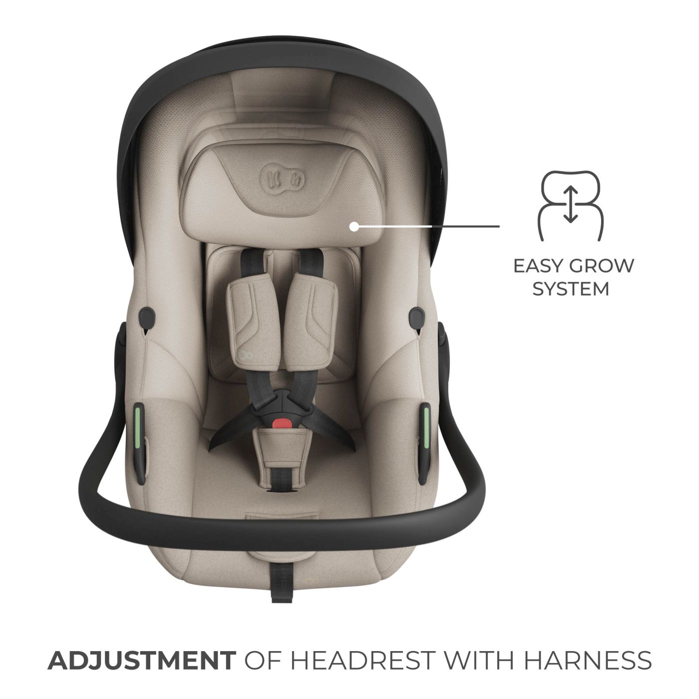 SCOICA AUTO KINDERKRAFT I-LITE 40-87 CM, BEIGE SuperHeroes ToysZone