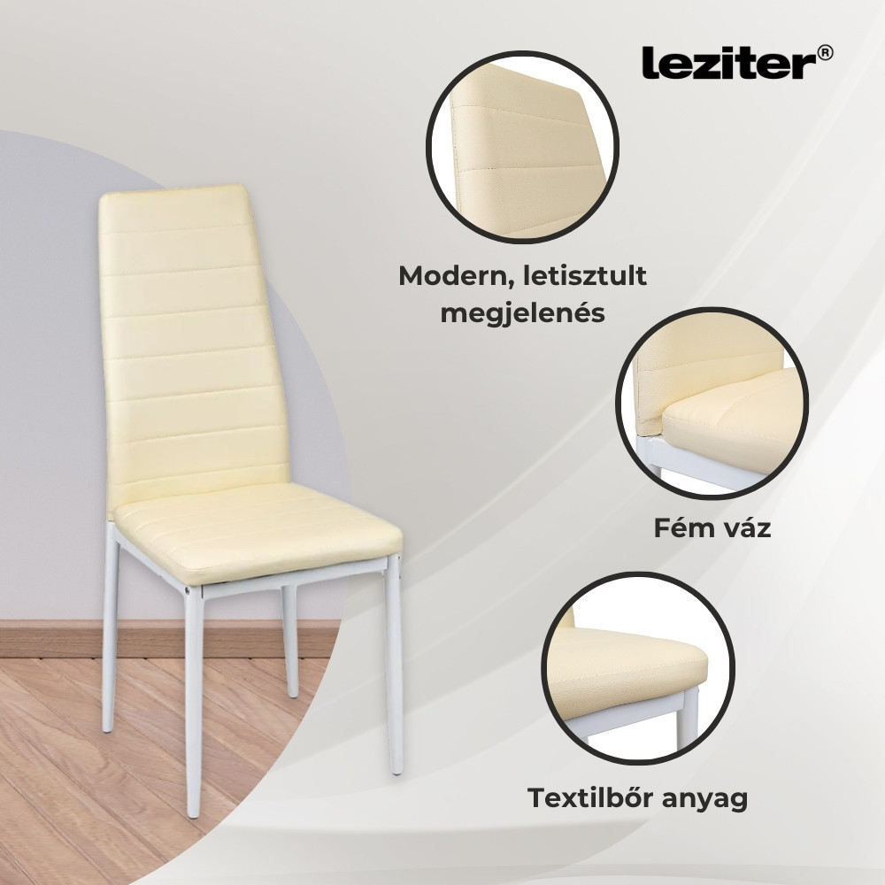 Leziter Cruz 4+1 étkező garnitúra bézs Mobalis Homvera