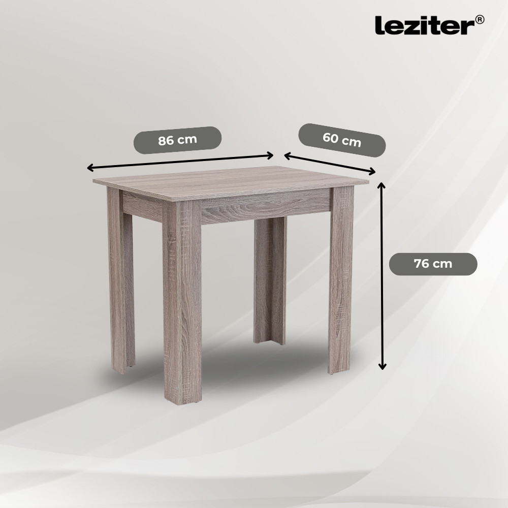 Leziter Set de masă Leon 4+1 stejar York-bej Mobalis Homvera