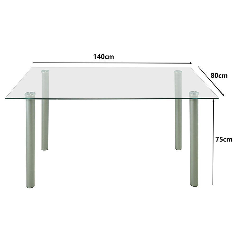 Leziter Set de masă Verna 6+1 gri-gri Mobalis Homvera