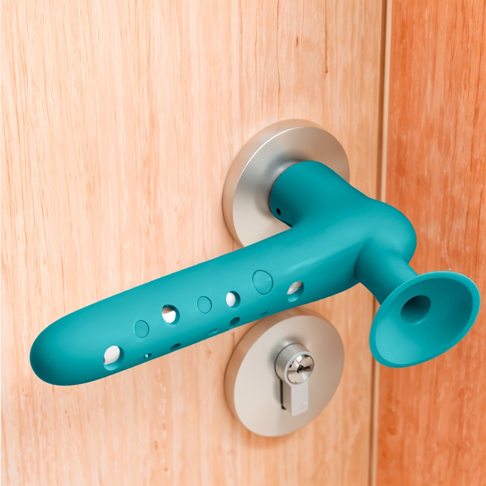 Leziter Opritor de ușă pentru mâner albastru Mobalis Homvera