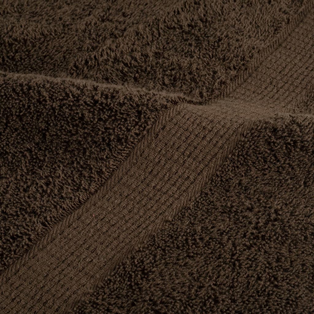 Prosoape de baie premium SOLUND 10 buc maro 100x150cm 600gsm GartenMobel Dekor