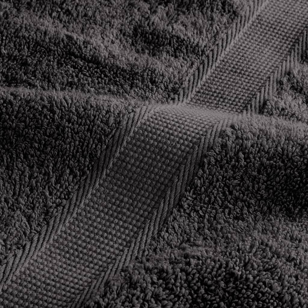 Prosoape premium SOLUND 2 buc antracit 100x200cm 600gsm GartenMobel Dekor