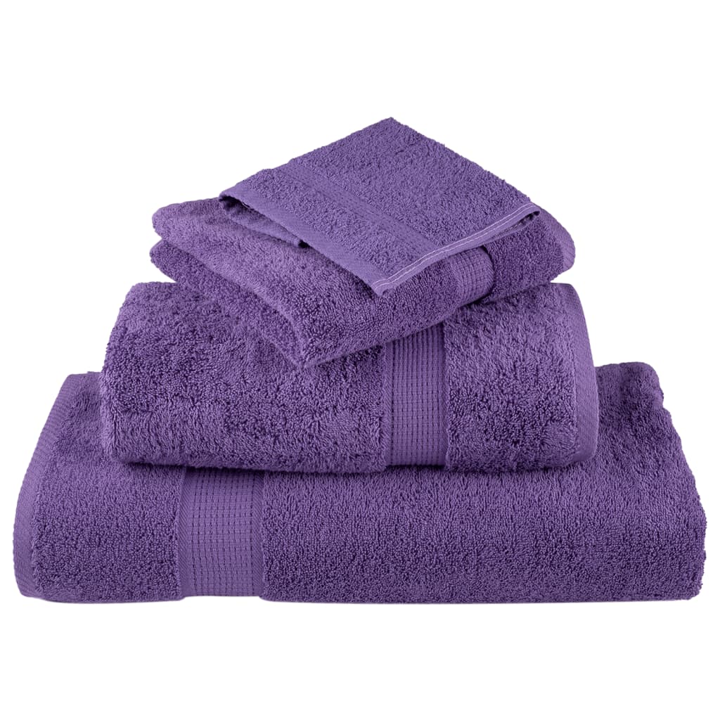 Prosoape de baie premium SOLUND, 2 buc., violet, 30x30 cm, 600 g/m² GartenMobel Dekor