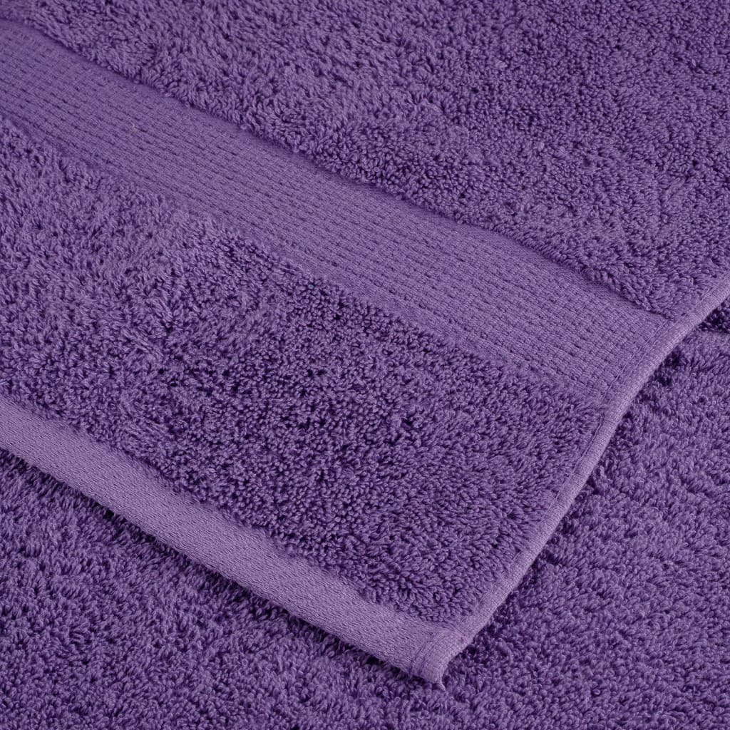 Prosoape de duș premium SOLUND 10 buc. violet 70x140 cm 600 gsm GartenMobel Dekor