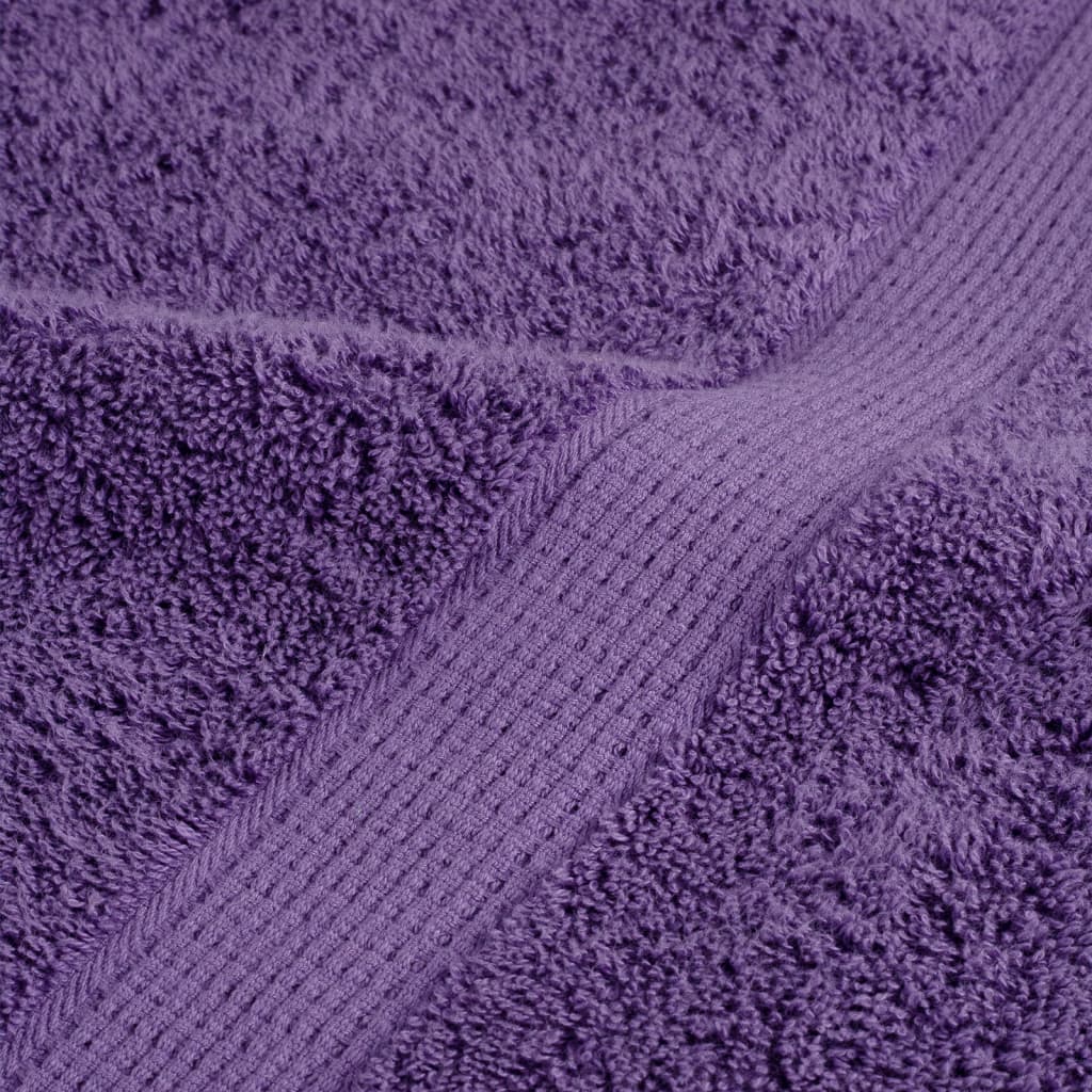 Prosoape de saună premium SOLUND 2 buc. violet 80x200 cm 600gsm GartenMobel Dekor
