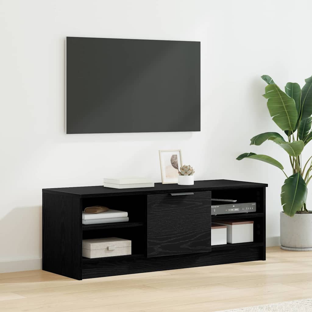 Cabinet TV Stejar Negru 102 x 35 x 36,5 cm Lemn compozit GartenMobel Dekor