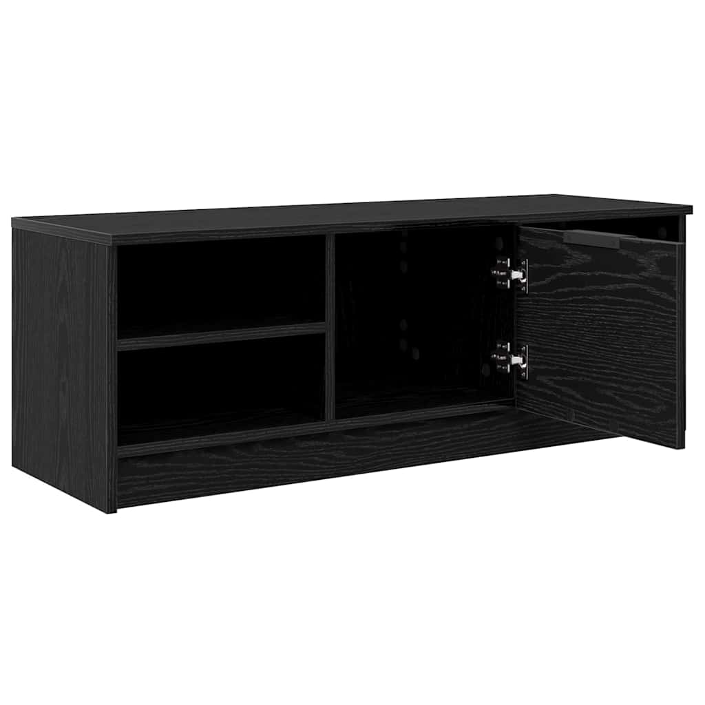 Cabinet TV Stejar Negru 102 x 35 x 36,5 cm Lemn compozit GartenMobel Dekor