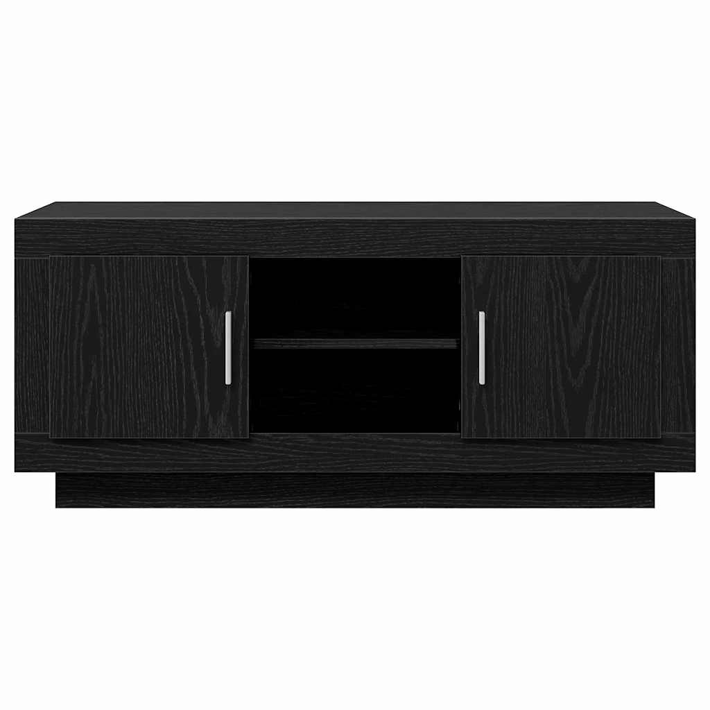Cabinet TV Stejar Negru 102 x 35 x 45 cm Lemn compozit GartenMobel Dekor