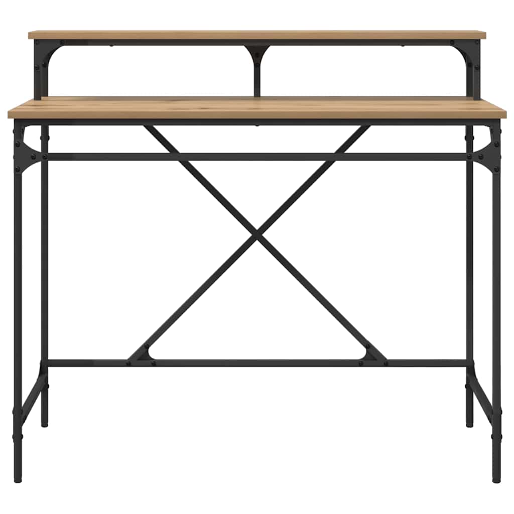 Birou Stejar Artizanal 100 x 50 x 90 cm Lemn compozit GartenMobel Dekor