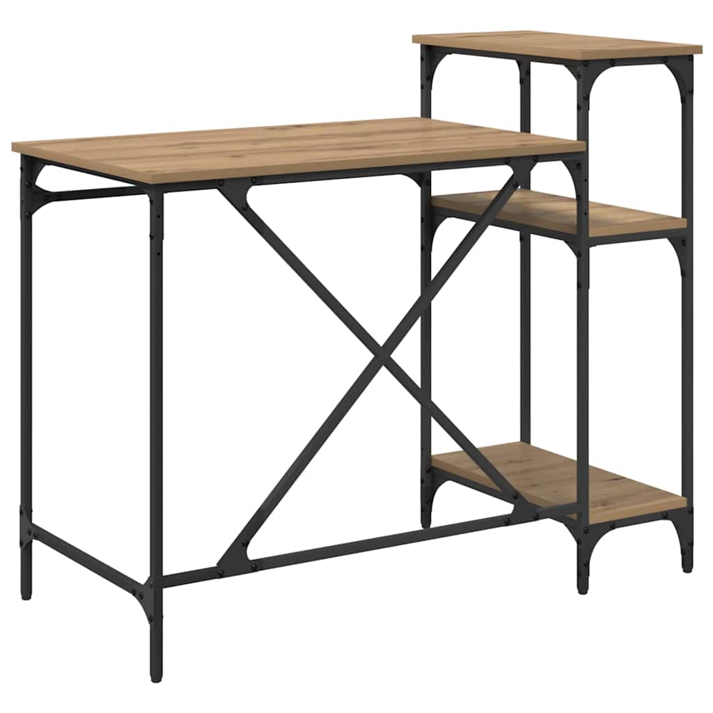 Birou Stejar Artizanal 105 x 50 x 90 cm Lemn compozit GartenMobel Dekor