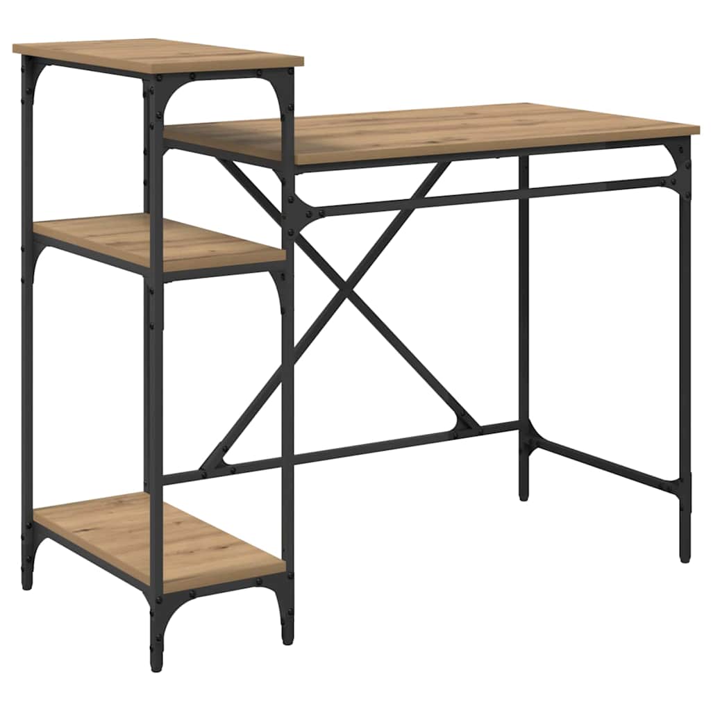 Birou Stejar Artizanal 105 x 50 x 90 cm Lemn compozit GartenMobel Dekor