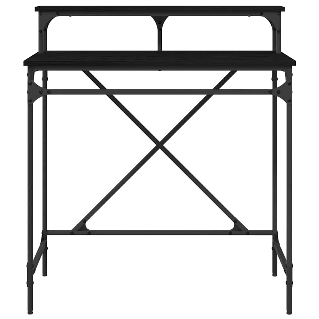 Birou Stejar Negru 80 x 50 x 90 cm Lemn compozit GartenMobel Dekor