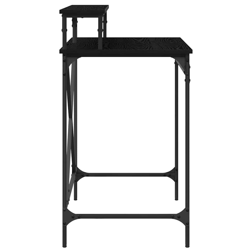 Birou Stejar Negru 80 x 50 x 90 cm Lemn compozit GartenMobel Dekor