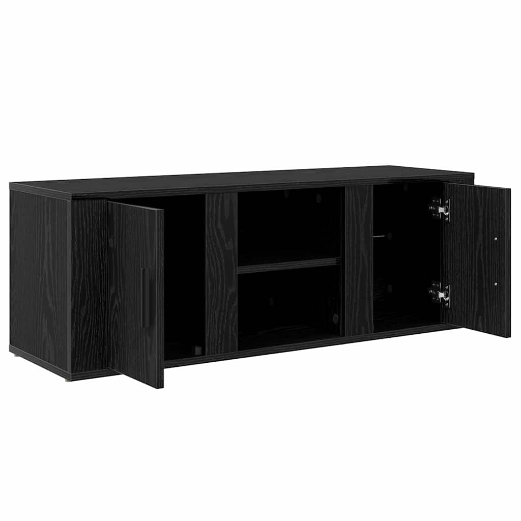 Cabinet TV Stejar Negru 100 x 31,5 x 35 cm Lemn compozit GartenMobel Dekor
