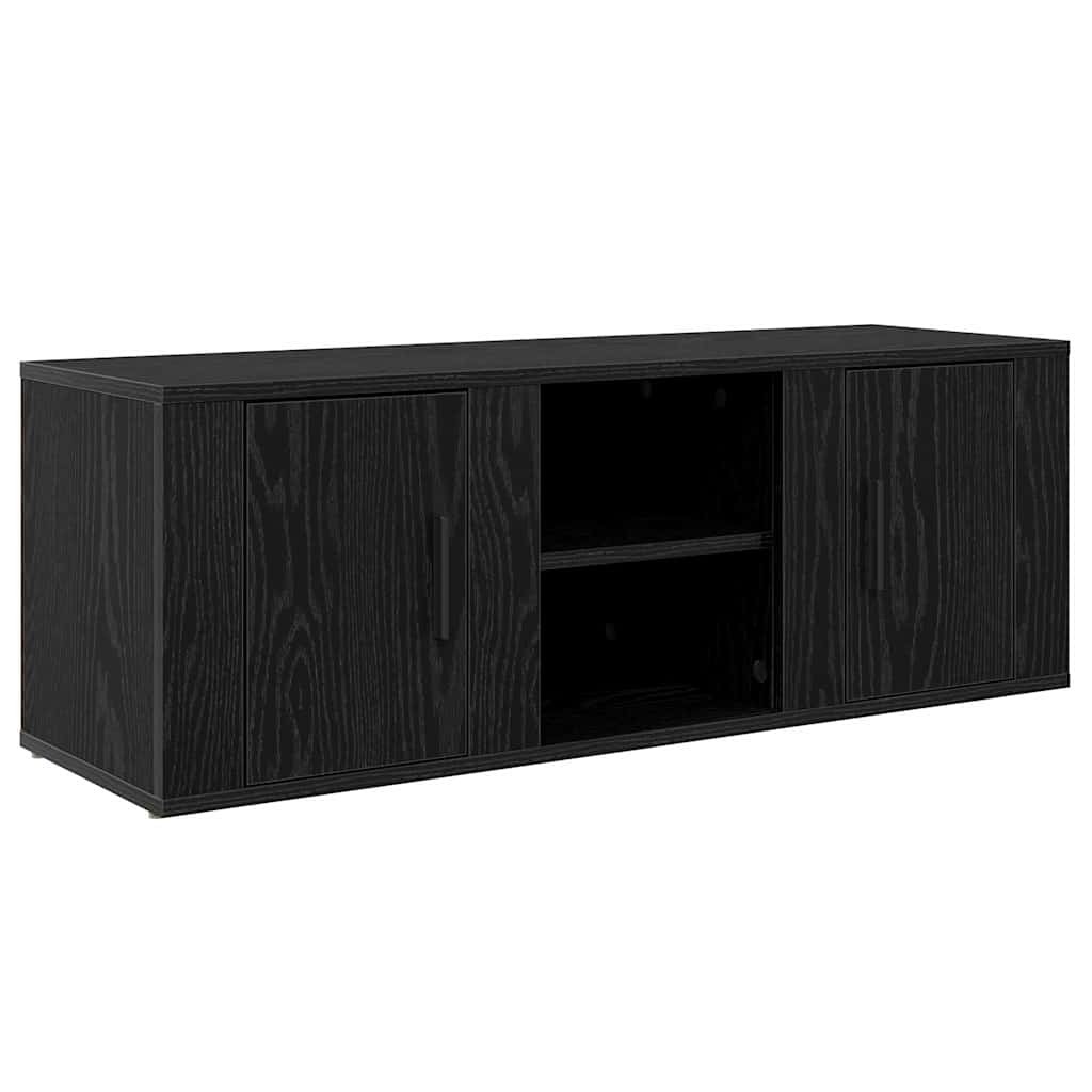 Cabinet TV Stejar Negru 100 x 31,5 x 35 cm Lemn compozit GartenMobel Dekor