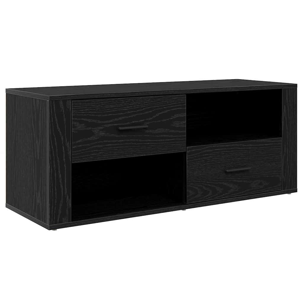 Cabinet TV Stejar Negru 100 x 35 x 40 cm Lemn compozit GartenMobel Dekor