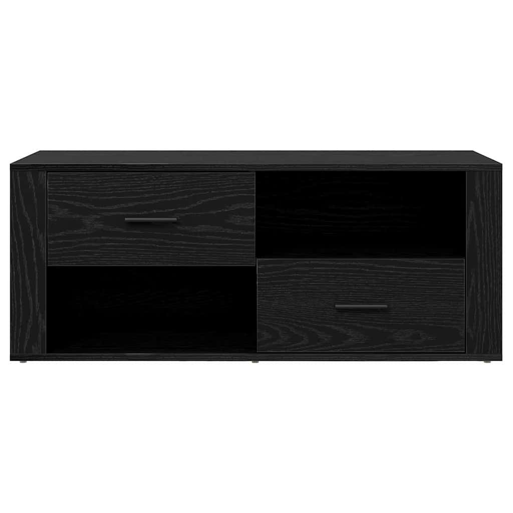 Cabinet TV Stejar Negru 100 x 35 x 40 cm Lemn compozit GartenMobel Dekor