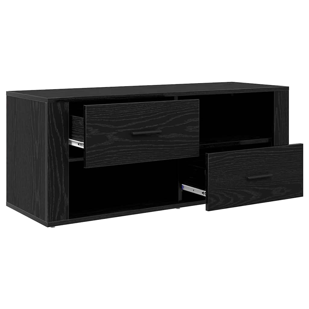 Cabinet TV Stejar Negru 100 x 35 x 40 cm Lemn compozit GartenMobel Dekor