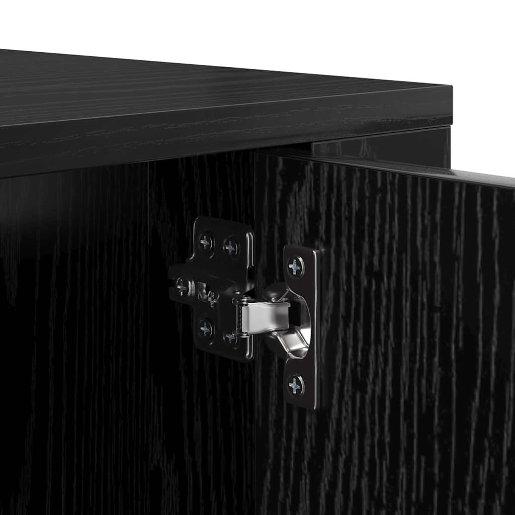 Dulap TV montat pe perete Stejar Negru 100 x 34,5 x 40 cm GartenMobel Dekor