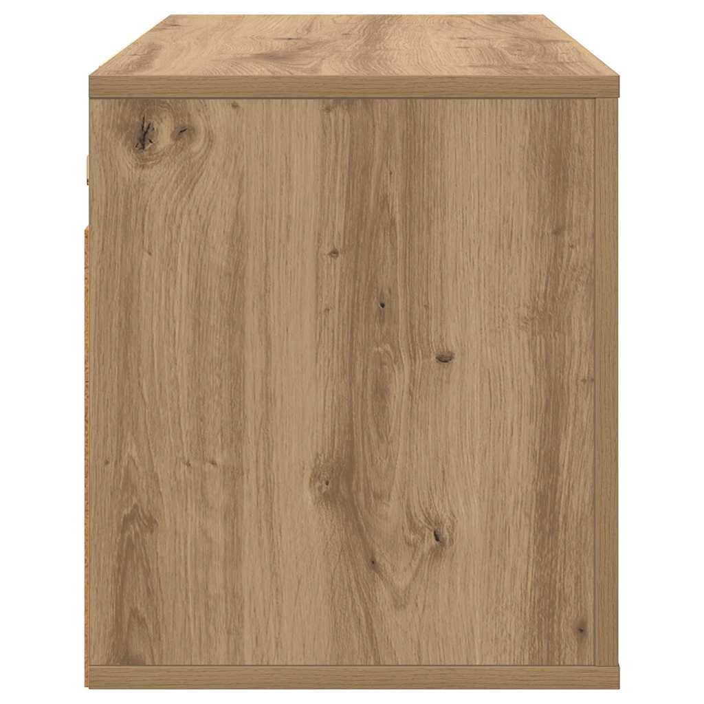 Dulap TV montat pe perete stejar artizanal 80 x 34.5 x 40 cm GartenMobel Dekor