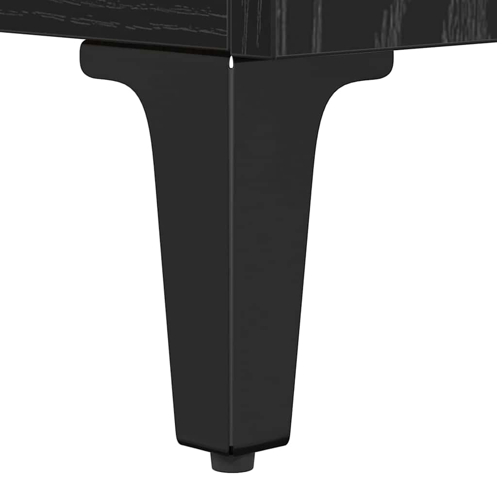 Dulap de chiuvetă cu raft cu ușă Stejar Negru 80 x 33 x 60 cm GartenMobel Dekor