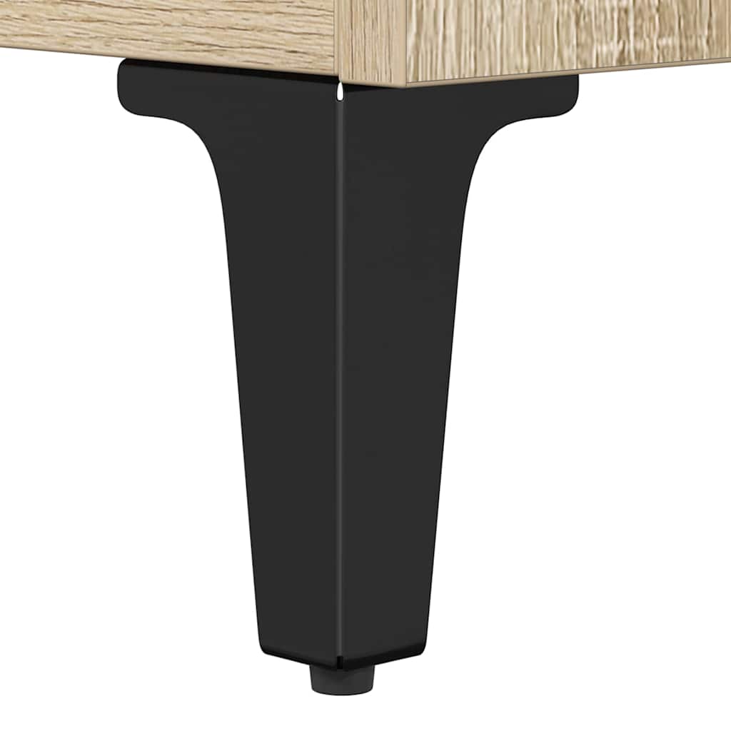 Dulap de chiuvetă cu raft cu ușă Stejar Sonoma 80 x 33 x 60 cm GartenMobel Dekor