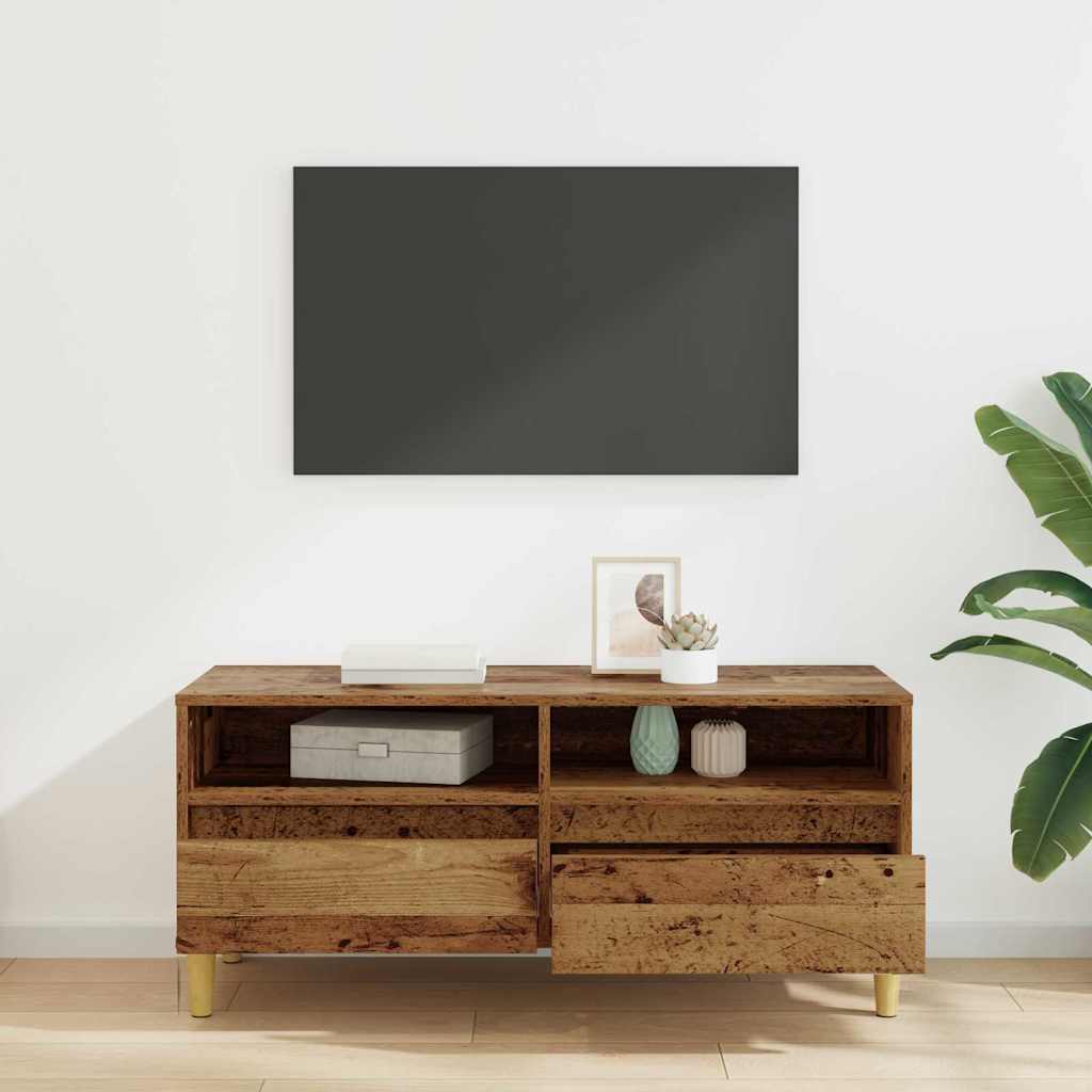 Cabinet TV Lemn Vechi 100 x 34,5 x 44,5 cm Lemn compozit GartenMobel Dekor