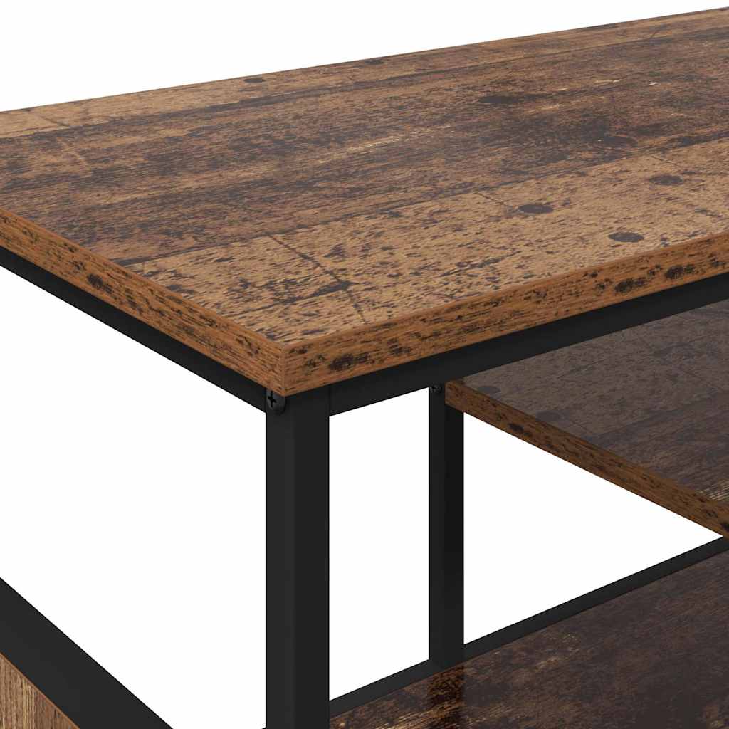 Cabinet TV Lemn Vechi 100 x 35 x 45 cm Lemn Ingineresc și Fier GartenMobel Dekor