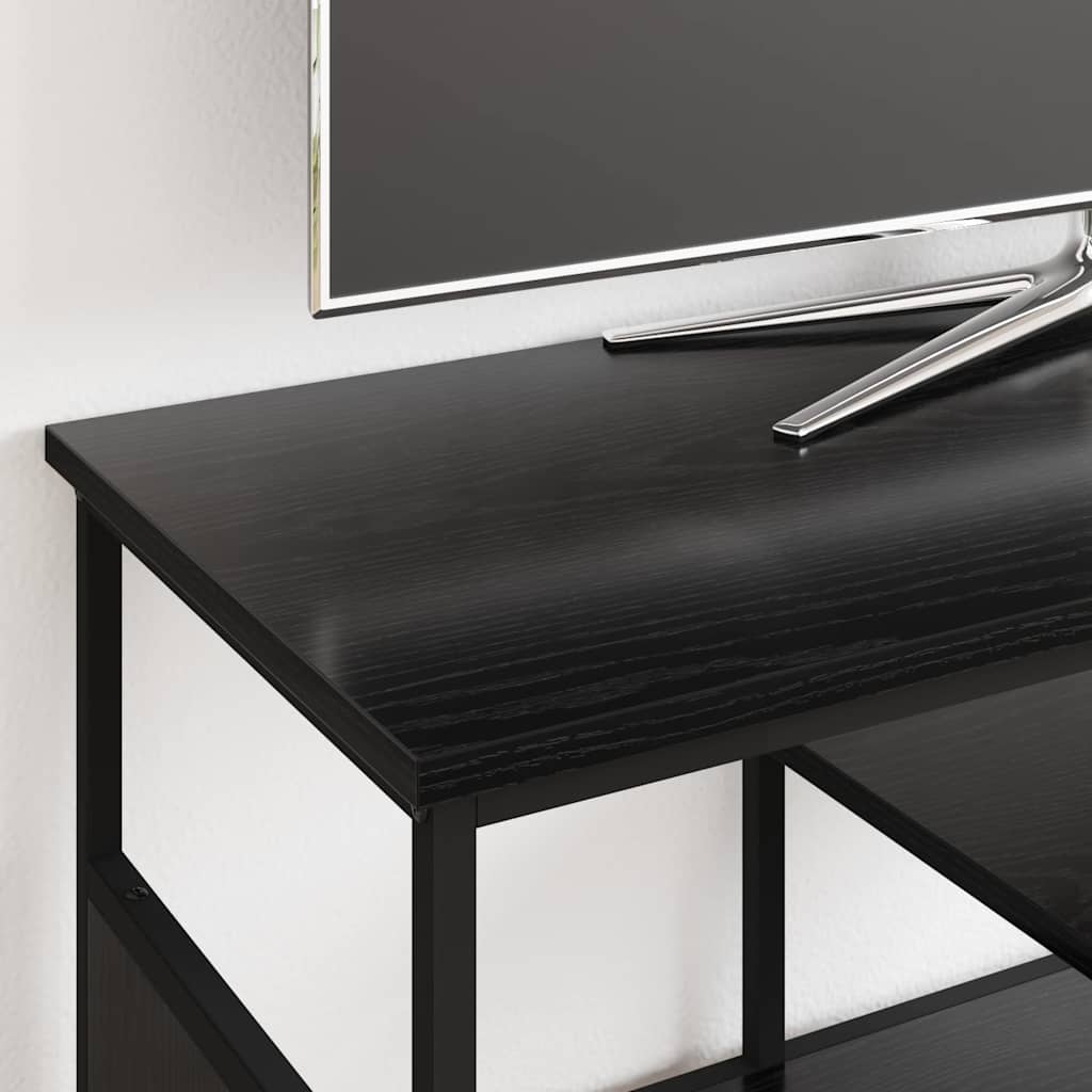 Cabinet TV Stejar Negru 100 x 35 x 45 cm GartenMobel Dekor