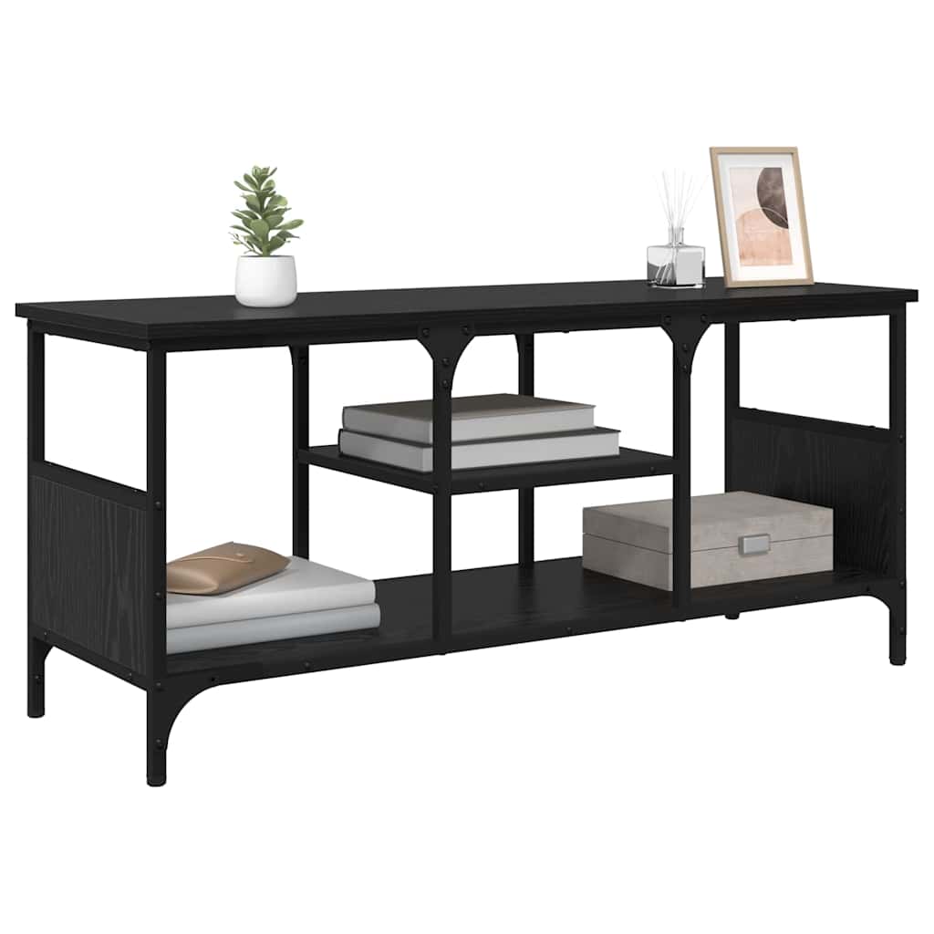 Cabinet TV Stejar Negru 100 x 35 x 45 cm GartenMobel Dekor