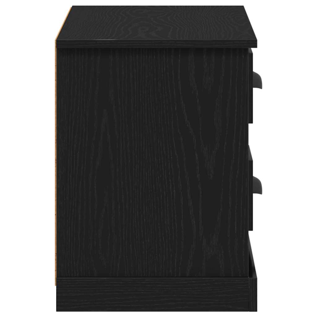 Cabinet TV Stejar Negru 99,5 x 35,5 x 48 cm Lemn compozit GartenMobel Dekor