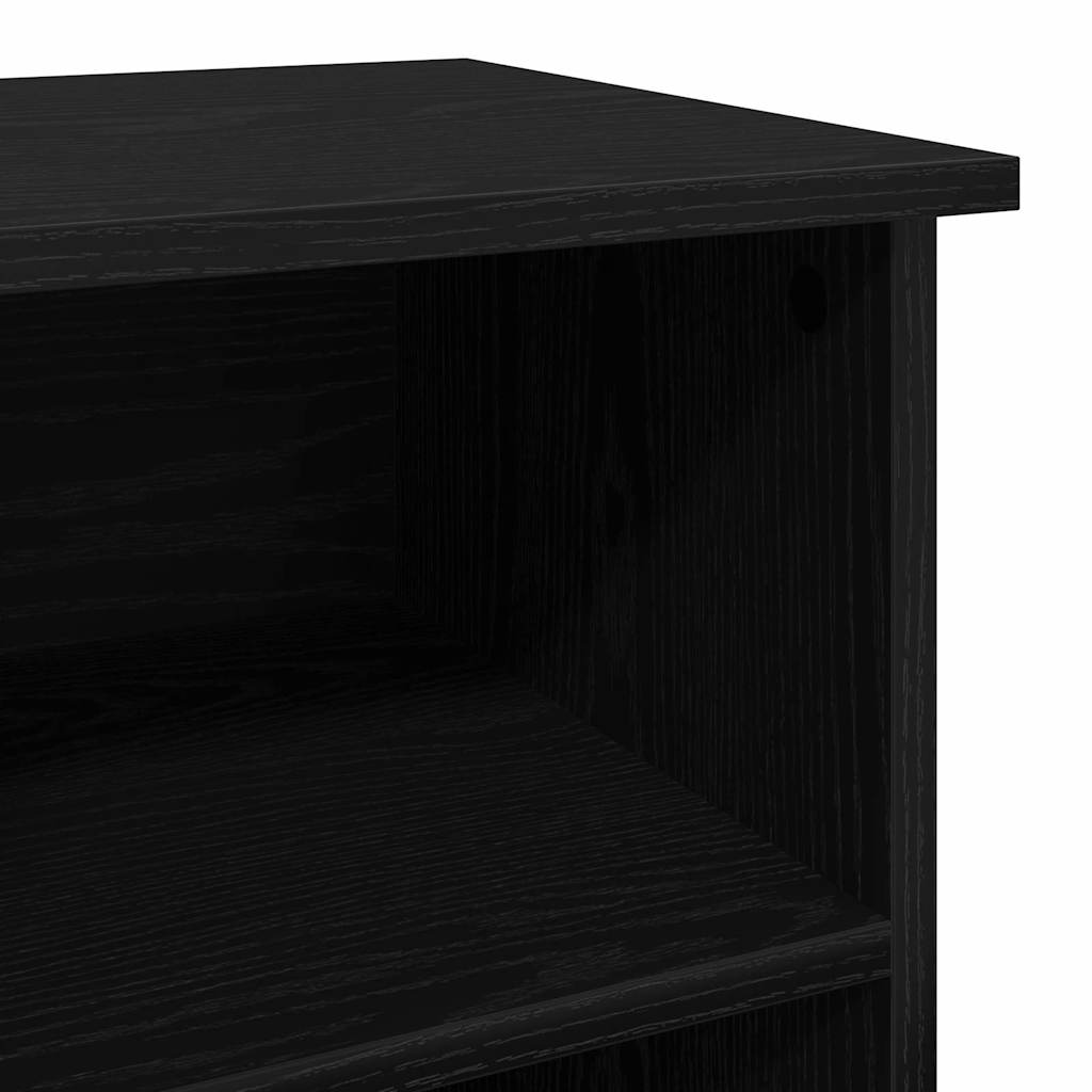 Cabinet TV Stejar Negru 99,5 x 35,5 x 48 cm Lemn compozit GartenMobel Dekor
