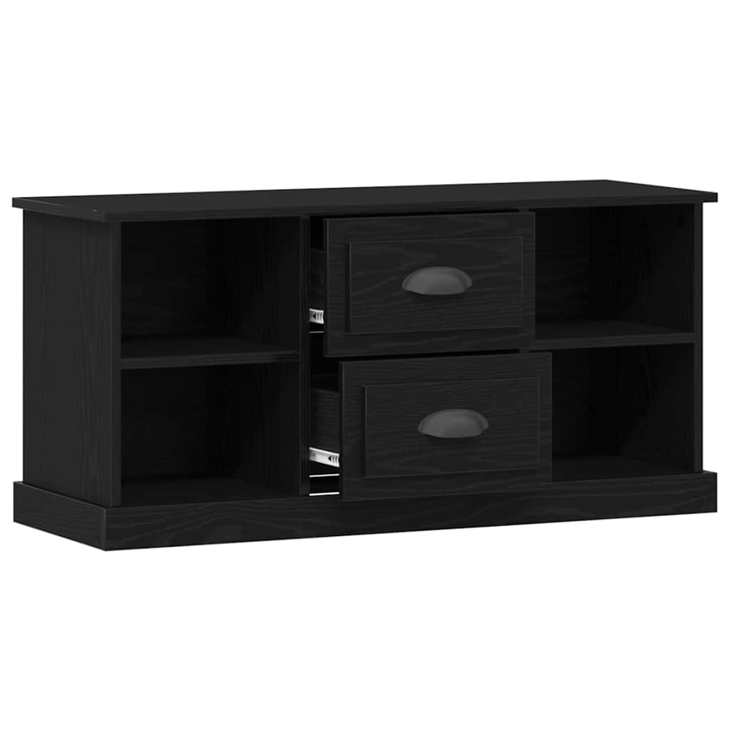 Cabinet TV Stejar Negru 99,5 x 35,5 x 48 cm Lemn compozit GartenMobel Dekor