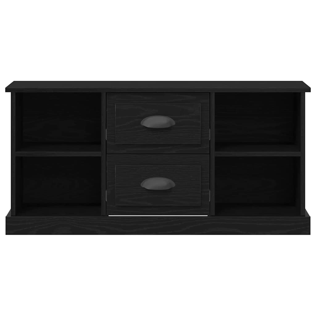 Cabinet TV Stejar Negru 99,5 x 35,5 x 48 cm Lemn compozit GartenMobel Dekor