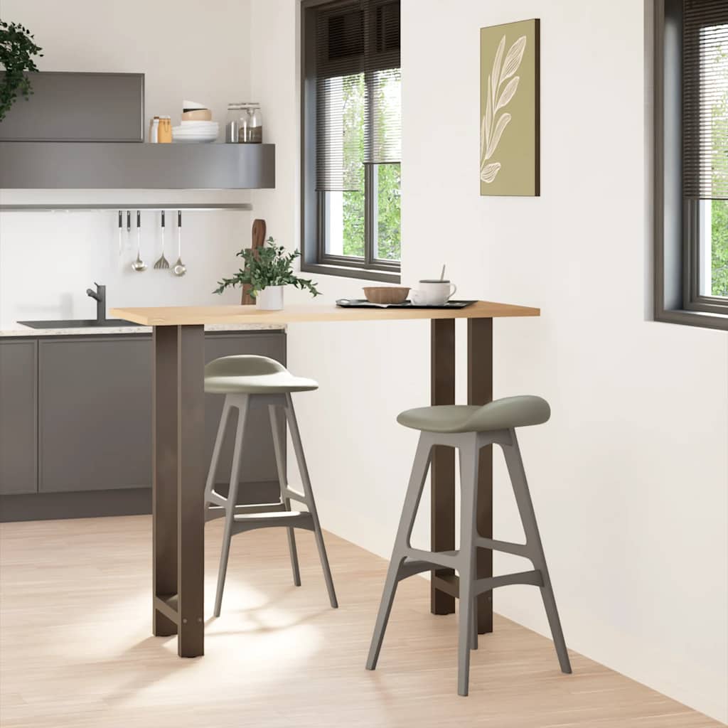 Picioare de masă de bar, oțel natural, 2 buc., 40x(110-111) cm, oțel GartenMobel Dekor