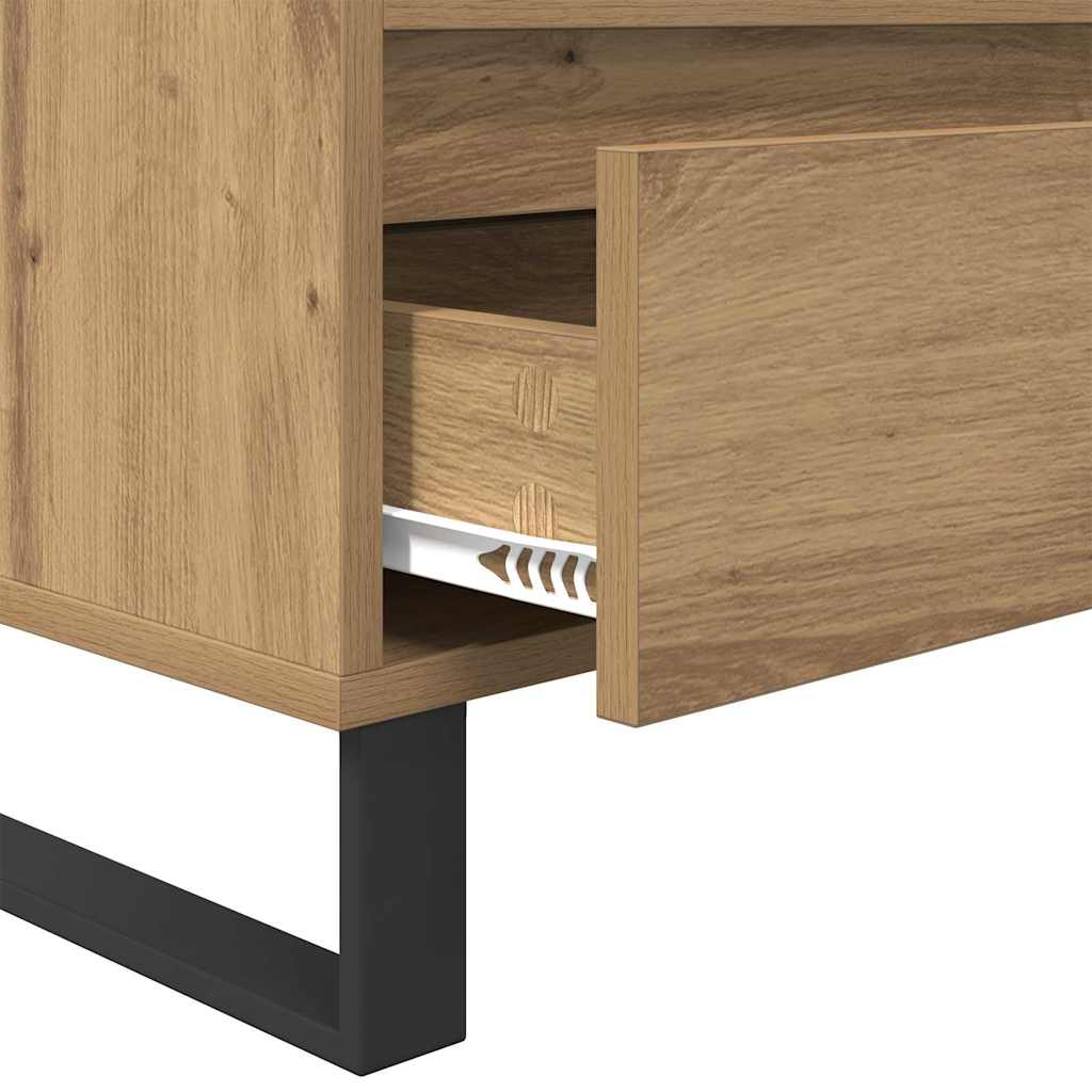 Cabinet TV cu sertar Stejar Artizanal 100 x 34,5 x 44,5 cm GartenMobel Dekor