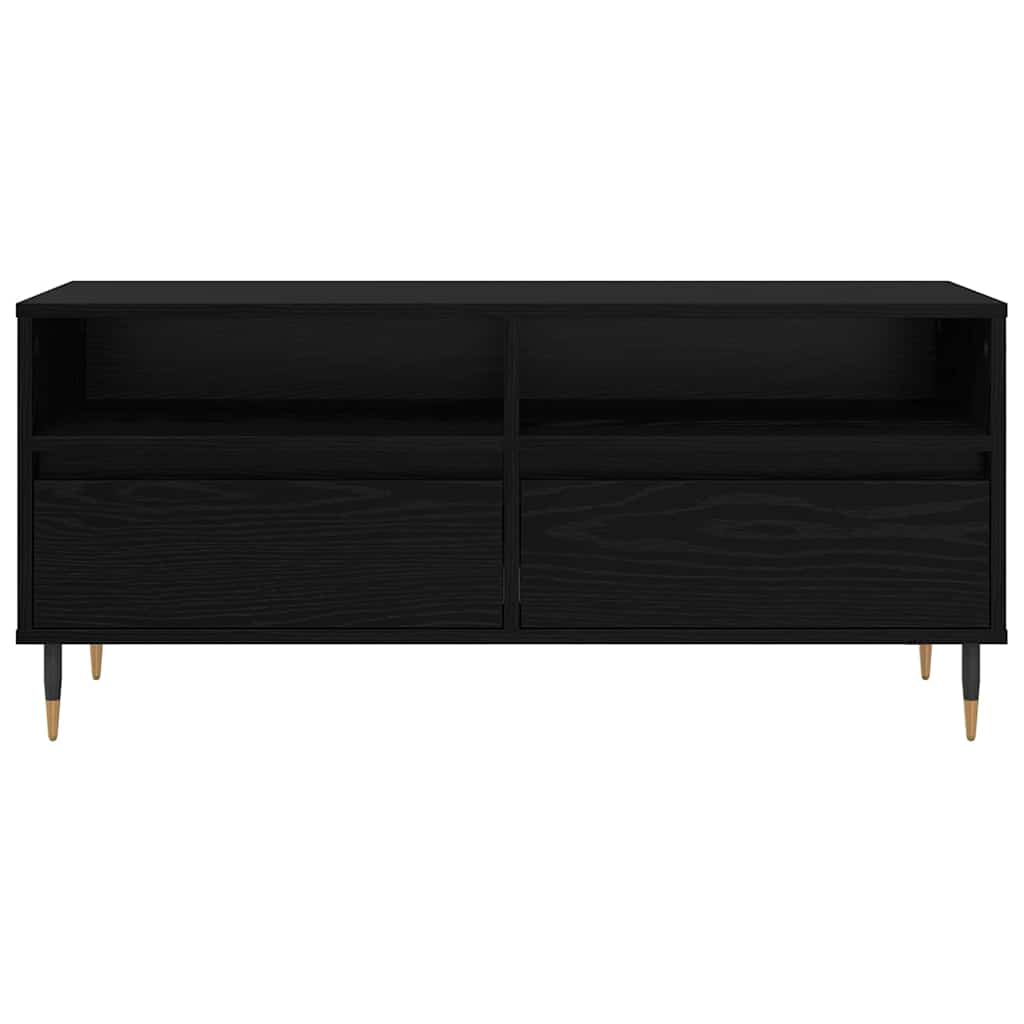 Cabinet TV cu sertar Stejar Negru 100 x 34,5 x 44,5 cm GartenMobel Dekor