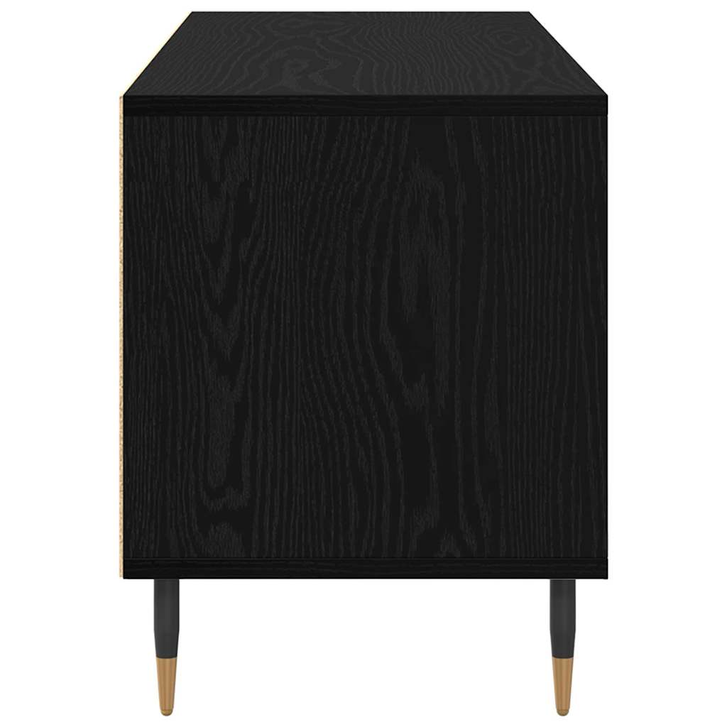 Cabinet TV cu sertar Stejar Negru 100 x 34,5 x 44,5 cm GartenMobel Dekor