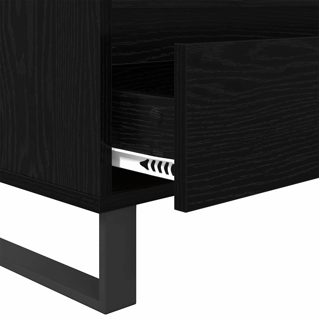 Cabinet TV cu sertar Stejar Negru 100 x 34,5 x 44,5 cm GartenMobel Dekor