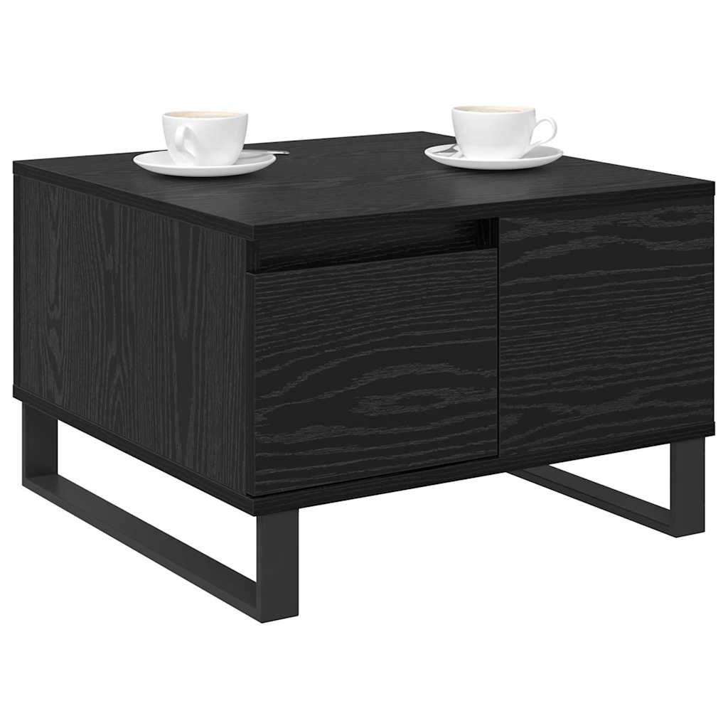 Masă de cafea Stejar negru 55 x 55 x 36.5 cm Lemn compozit GartenMobel Dekor