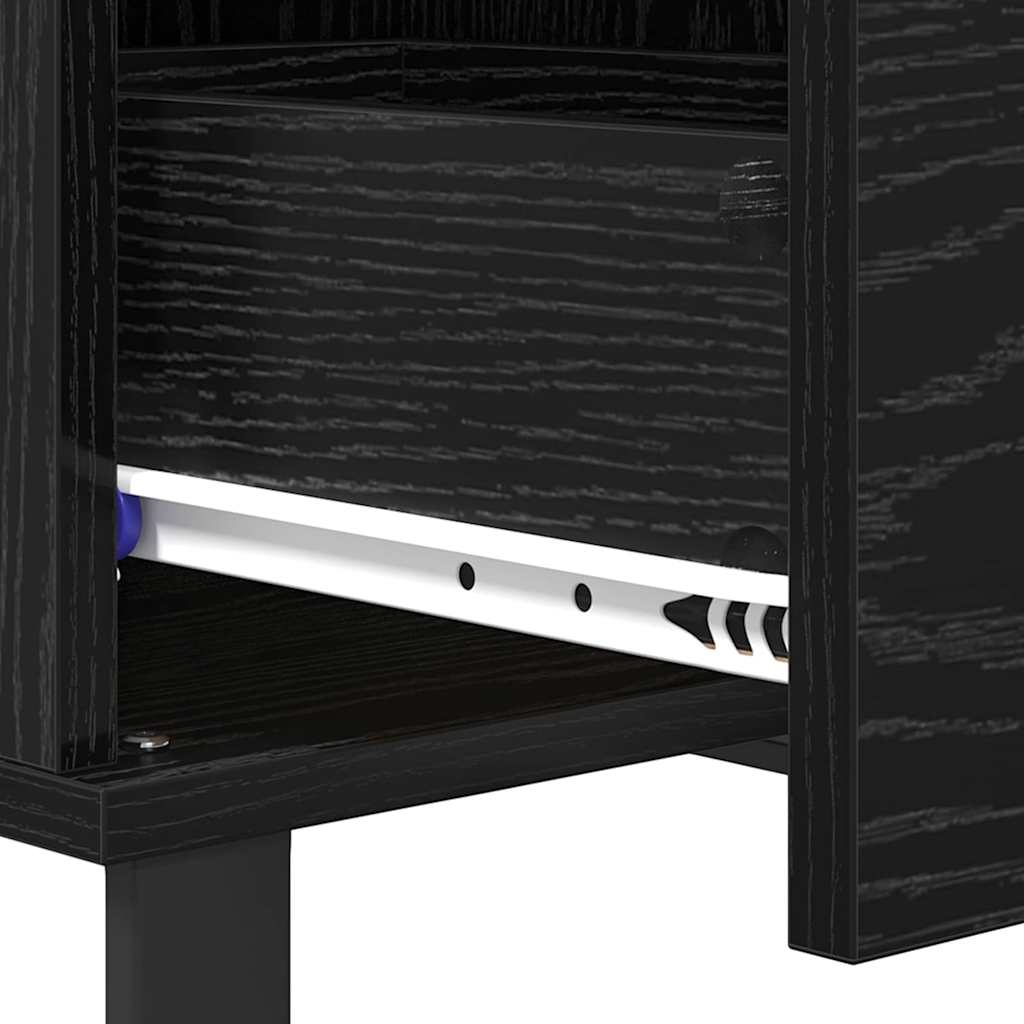 Masă de cafea Stejar negru 55 x 55 x 36.5 cm Lemn compozit GartenMobel Dekor