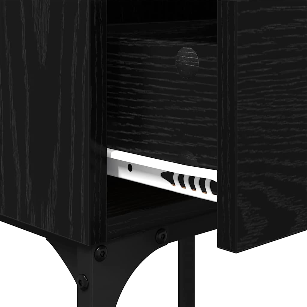 Noptieră cu sertar Stejar negru 40 x 29 x 60 cm Lemn compozit GartenMobel Dekor