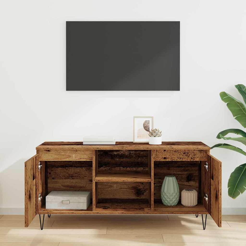 Cabinet TV Lemn Vechi 104 x 35 x 50 cm Lemn compozit GartenMobel Dekor