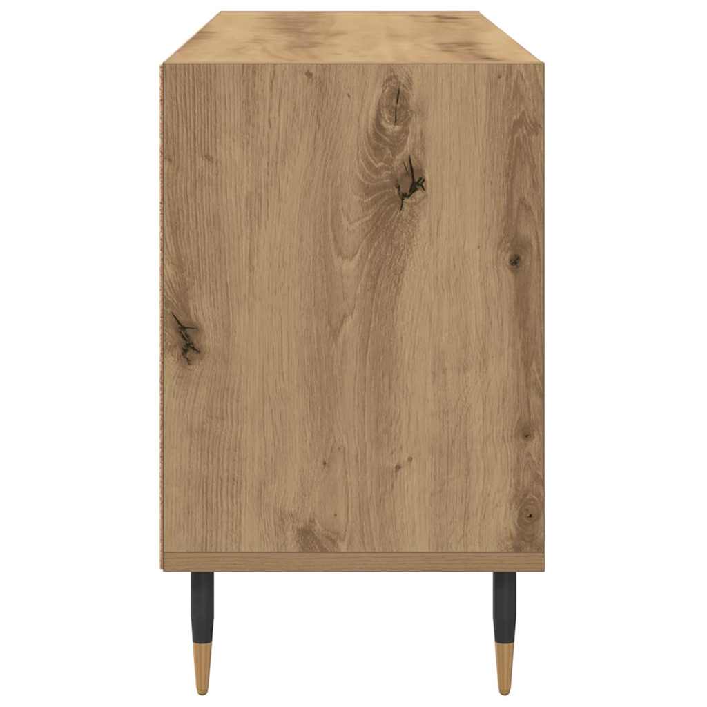 Cabinet TV Stejar Artizanal 103,5 x 30 x 50 cm Lemn compozit GartenMobel Dekor