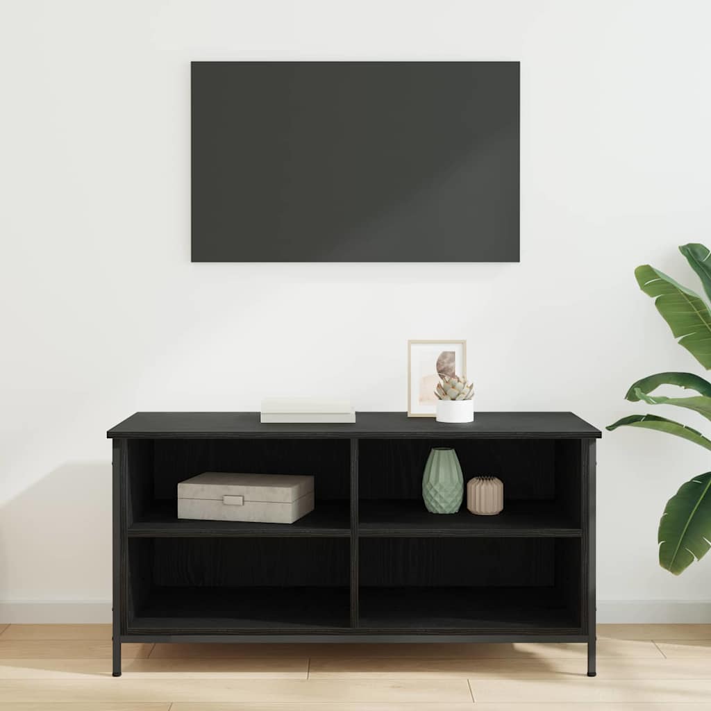 Cabinet TV Stejar Negru 100 x 40 x 50 cm Lemn compozit GartenMobel Dekor