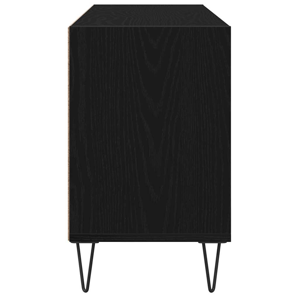 Cabinet TV Stejar Negru 103,5 x 30 x 50 cm Lemn compozit GartenMobel Dekor